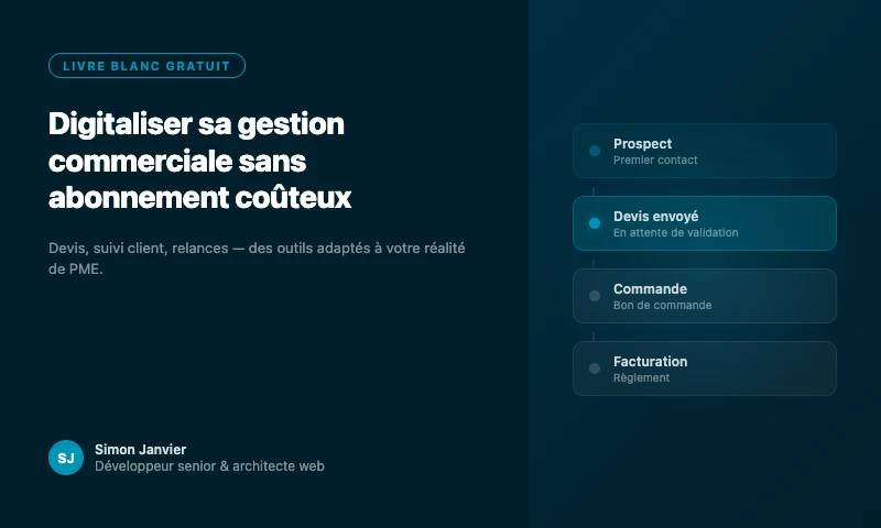 Comment digitaliser sa gestion commerciale sans abonnement mensuel coûteux