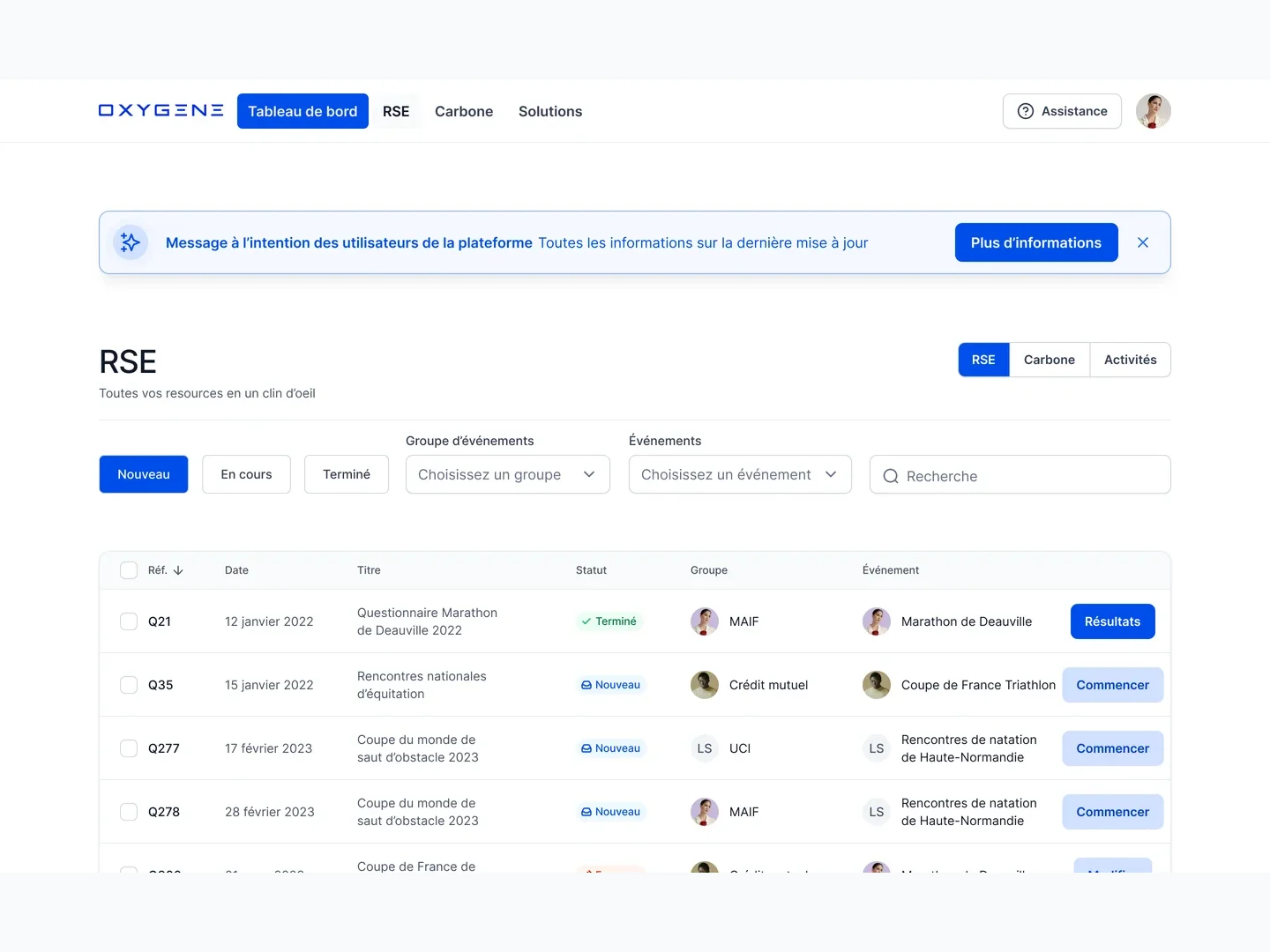 Plateforme d'audit RSE pour le sport de haut niveau — visuel 2