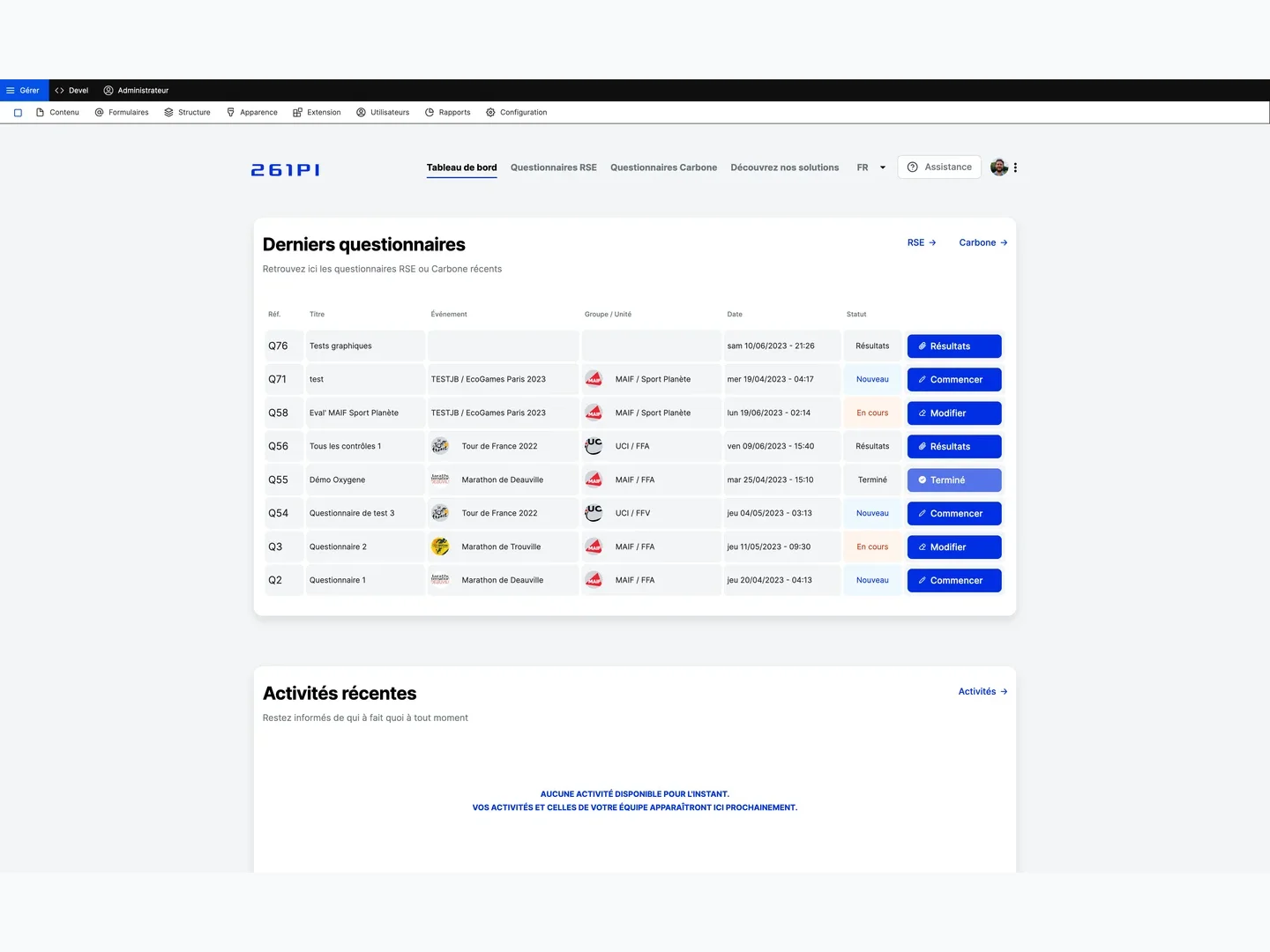 Plateforme d'audit RSE pour le sport de haut niveau — visuel 8