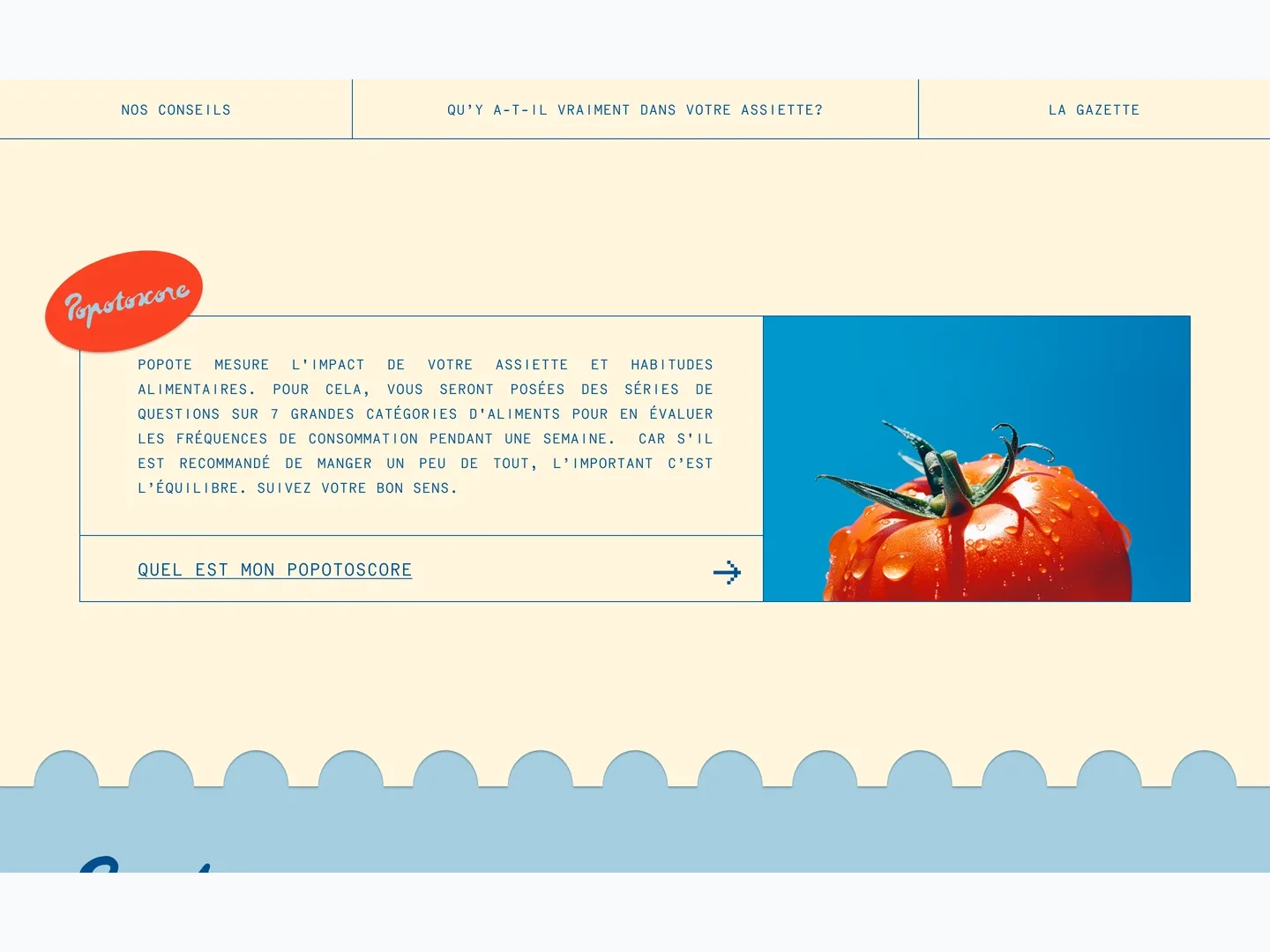 Calculateur alimentaire — Fondation Louis Bonduelle — visuel 2