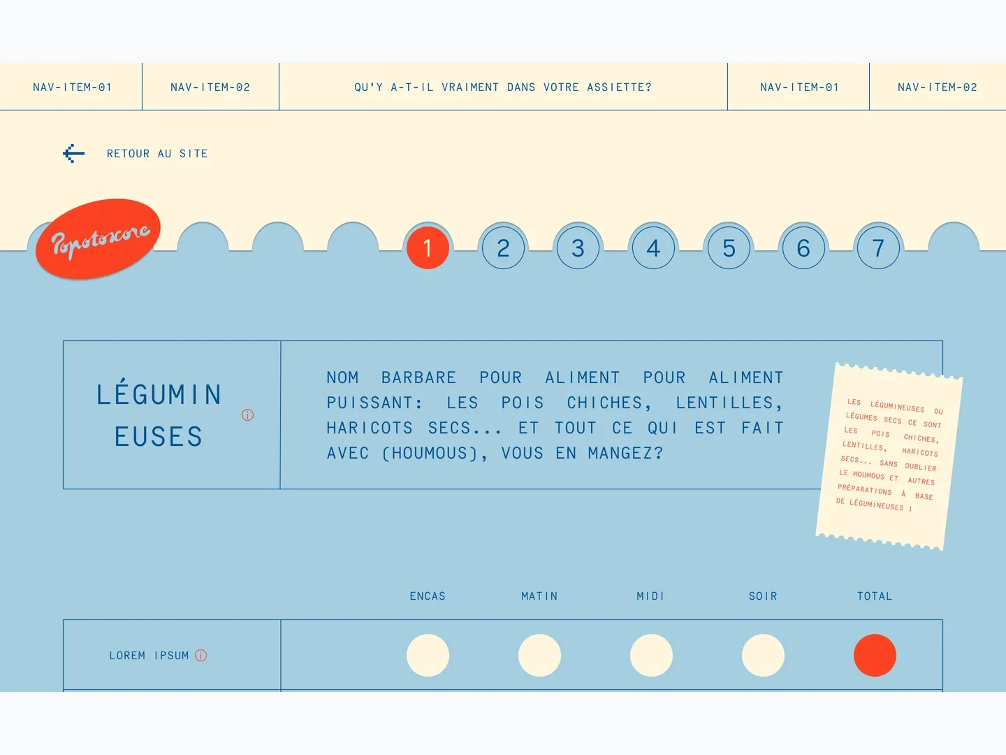 Calculateur alimentaire — Fondation Louis Bonduelle — visuel 4