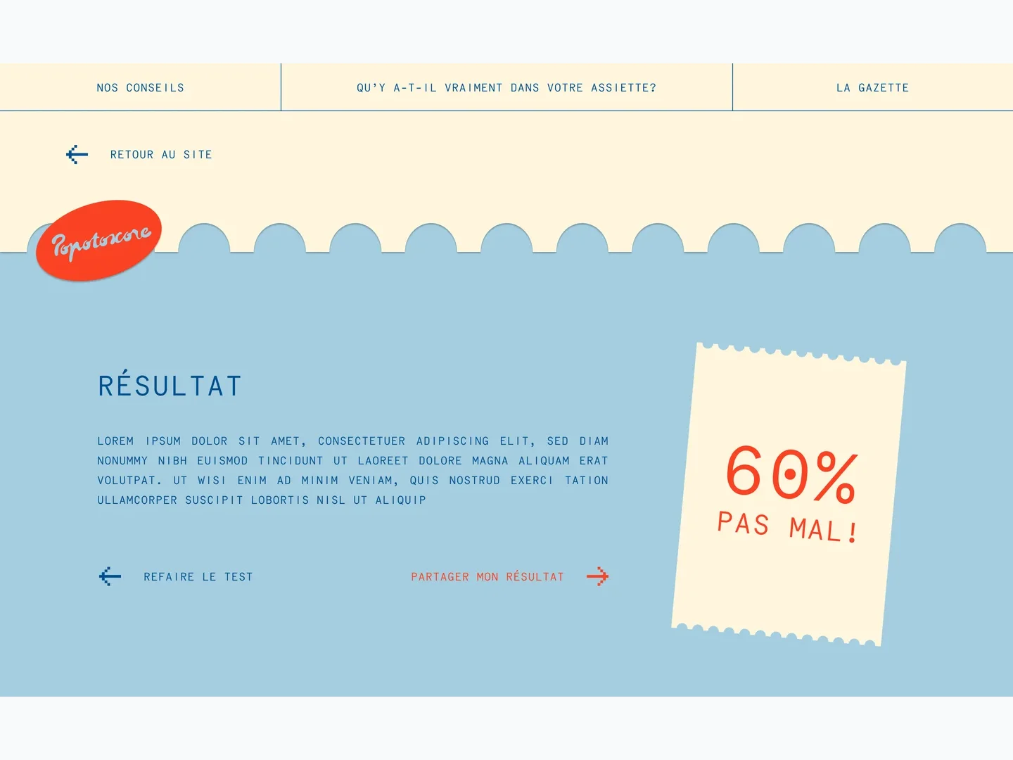 Calculateur alimentaire — Fondation Louis Bonduelle — visuel 6
