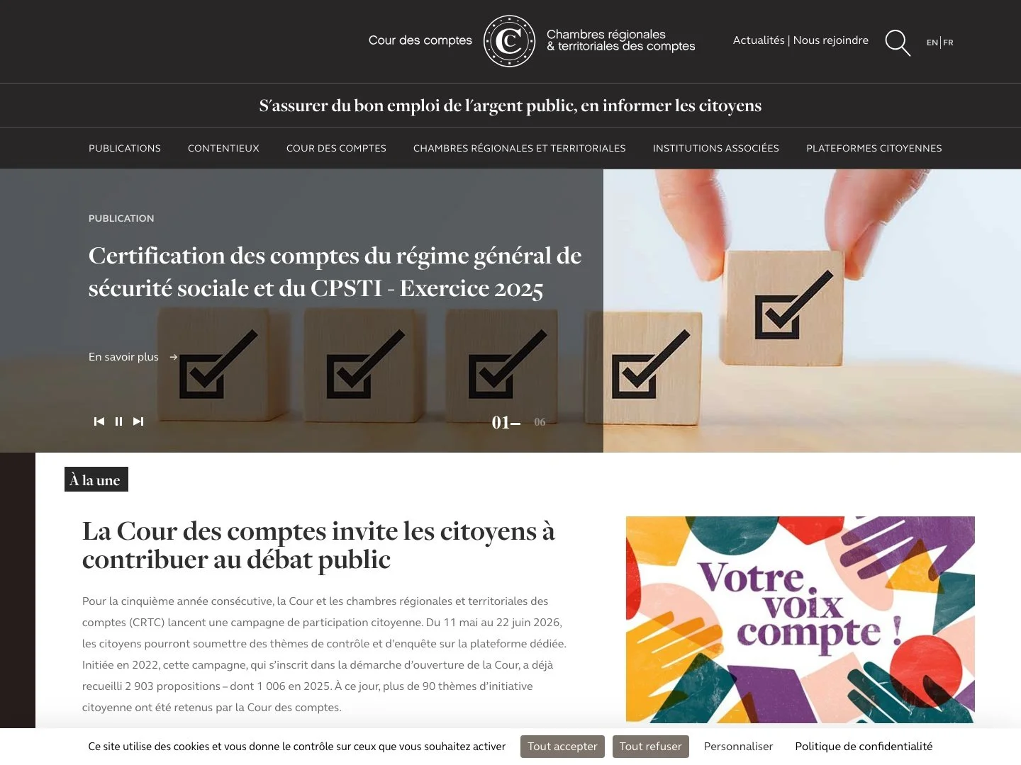 Migration Drupal 10 — Cour des Comptes