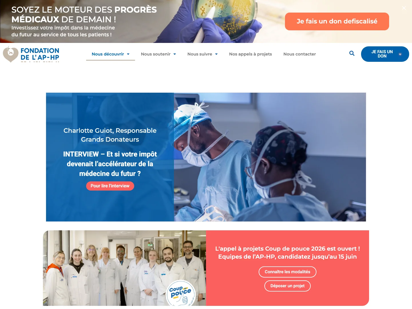 Site et maintenance technique — Fondation AP-HP