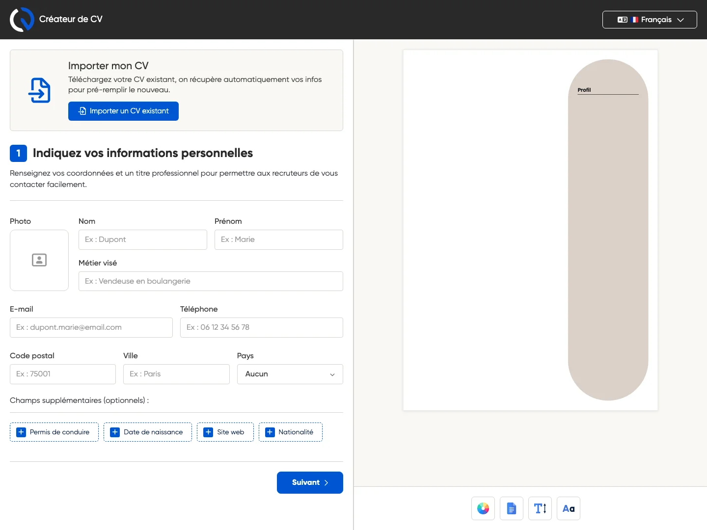 Créateur de CV dopé à l'IA, avec paiement en ligne — visuel 5