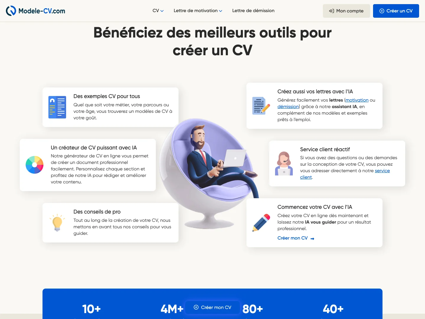 Créateur de CV dopé à l'IA, avec paiement en ligne — visuel 6