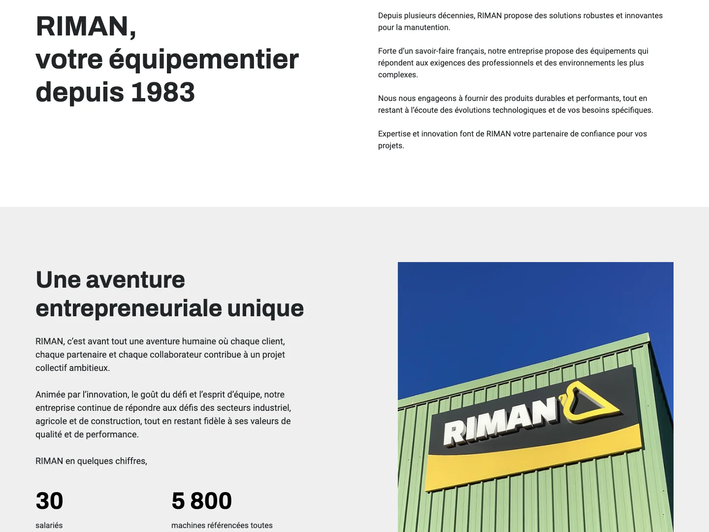 Site vitrine et stratégie digitale pour Riman — visuel 4